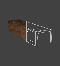Rustic Faux Wood Beam