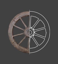 Decorative Wooden Wheel