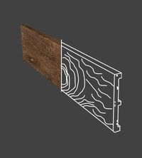 Faux Wood Wall Panel