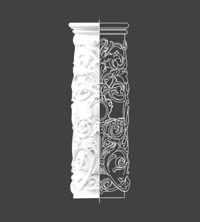 Patterned Column Base