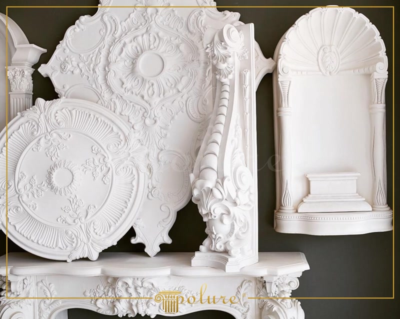 Display of Polyurethane Ceiling Medallions and Niche