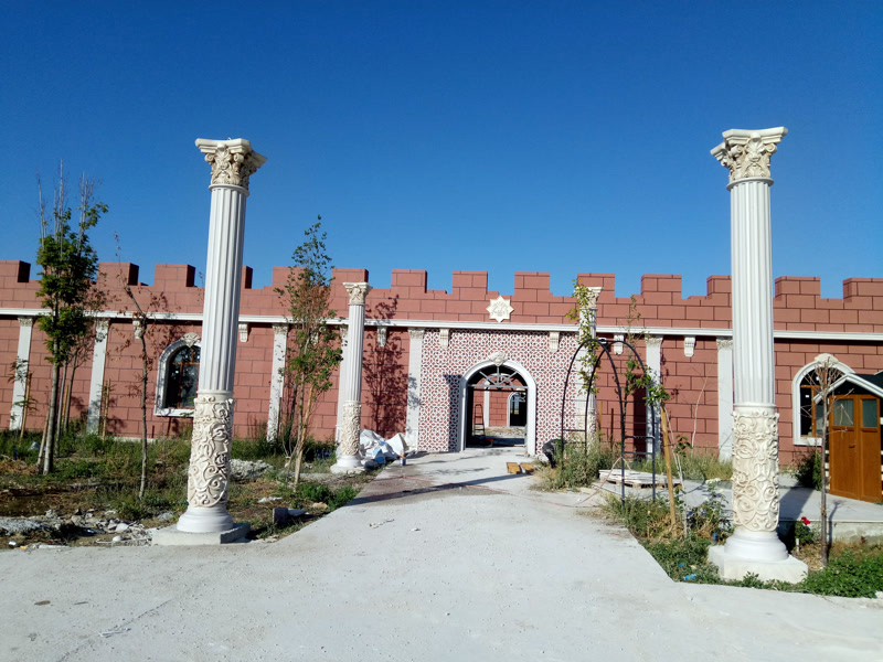 Entrance Portal Columns at Exterior Building Facade