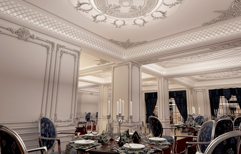 Luxury Banquet Dining Table Setting with Candelabra