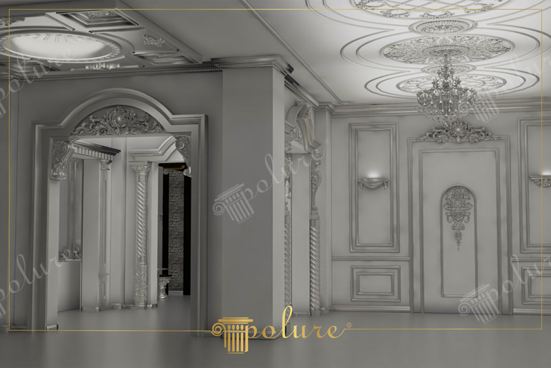 Grey Interior Photo of Luxury Banquet Hall