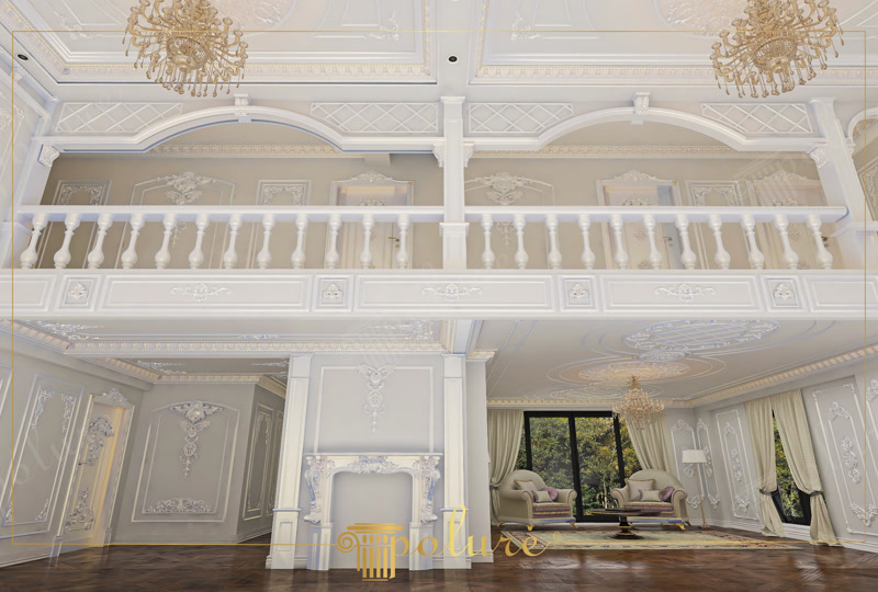 Front View Interior Photo of Mezzanine Balcony Bridge