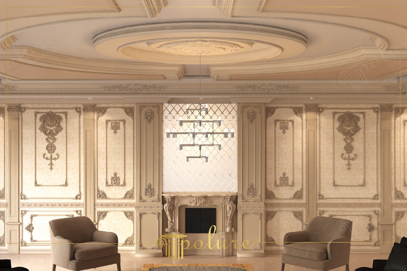 Front View Photo of Beige Living Room Lounge