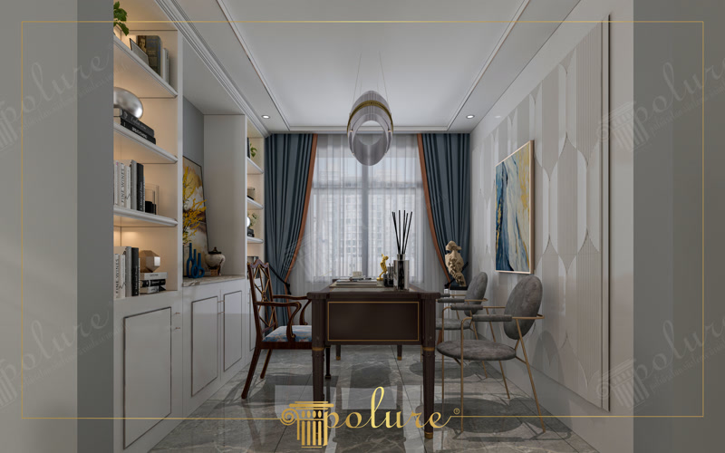 Front View Photo of Modern Executive Home Office