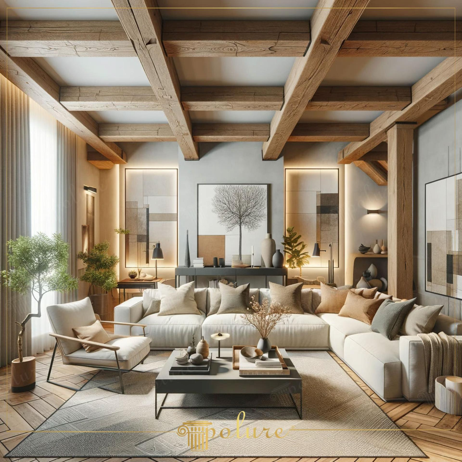 Indoor - Rustic - Living Room - 2000