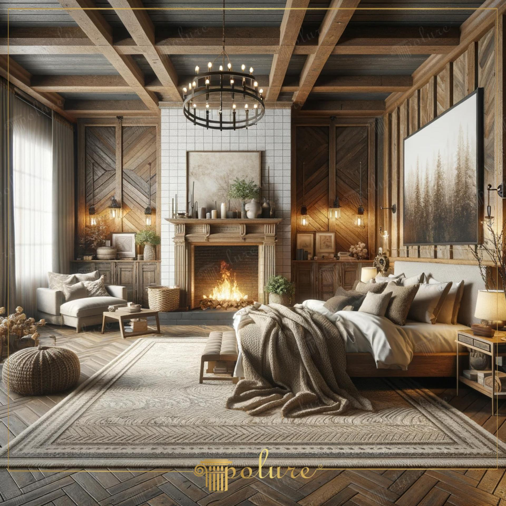 Indoor - Rustic - Bedroom - 2000