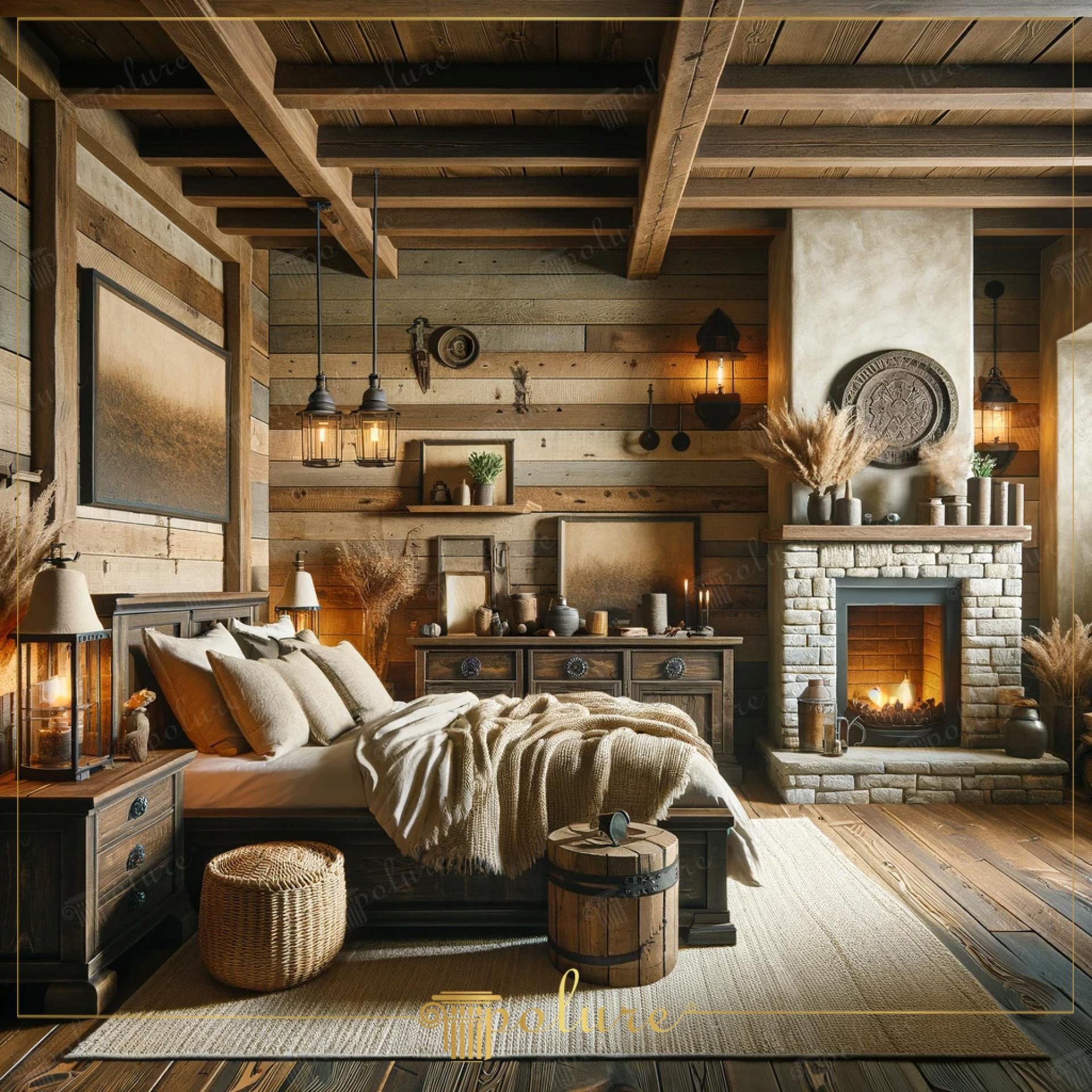Indoor - Rustic - Bedroom - 2024