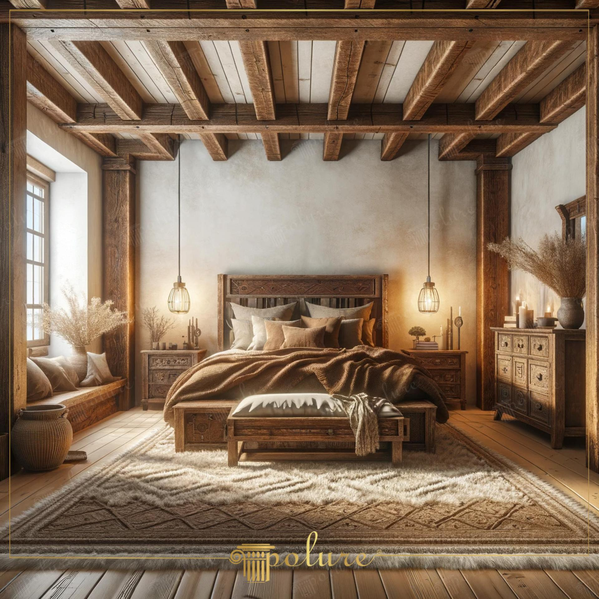 Indoor - Rustic - Bedroom - 2024