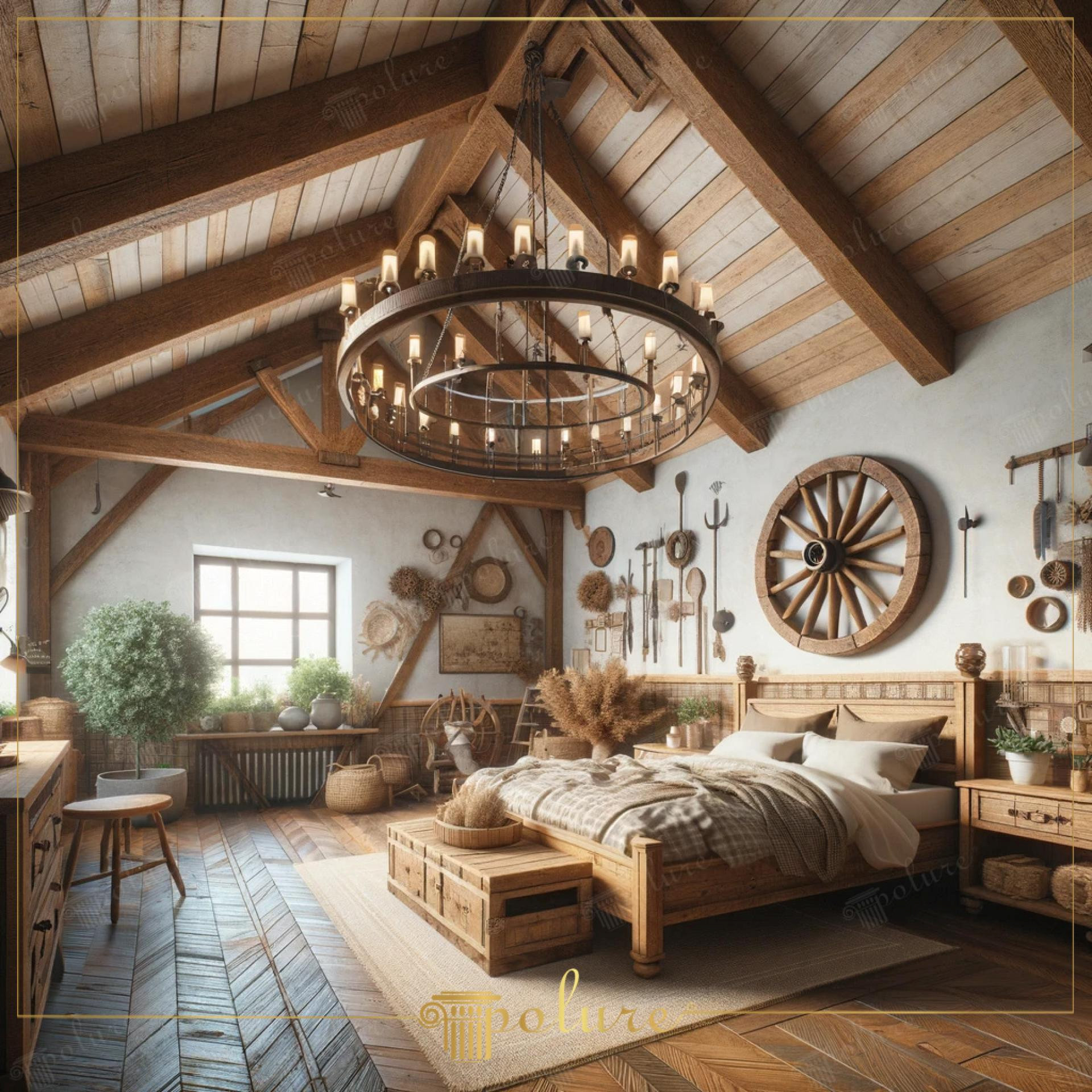 Indoor - Rustic - Bedroom - 2024