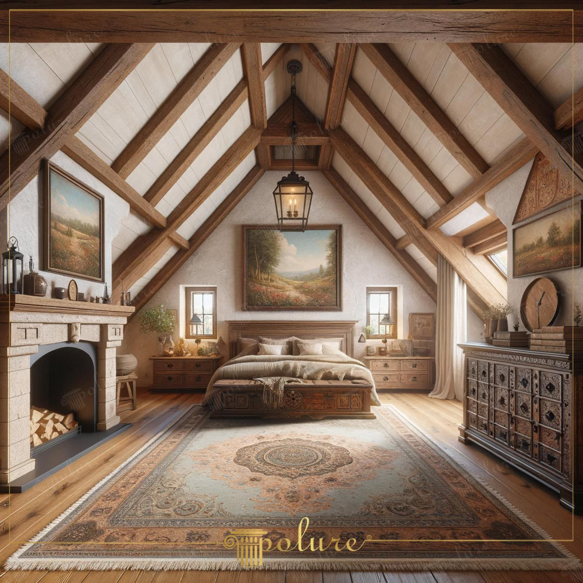 Indoor - Rustic - Bedroom - 2024