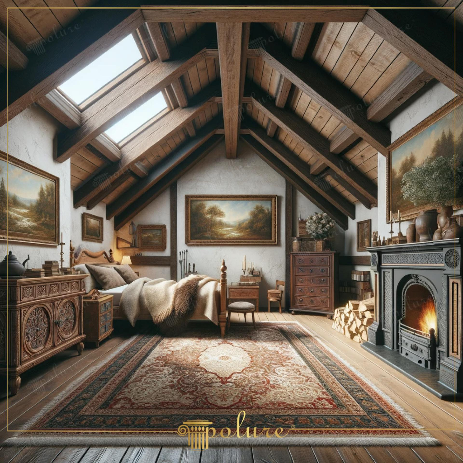 Indoor - Rustic - Bedroom - 2024