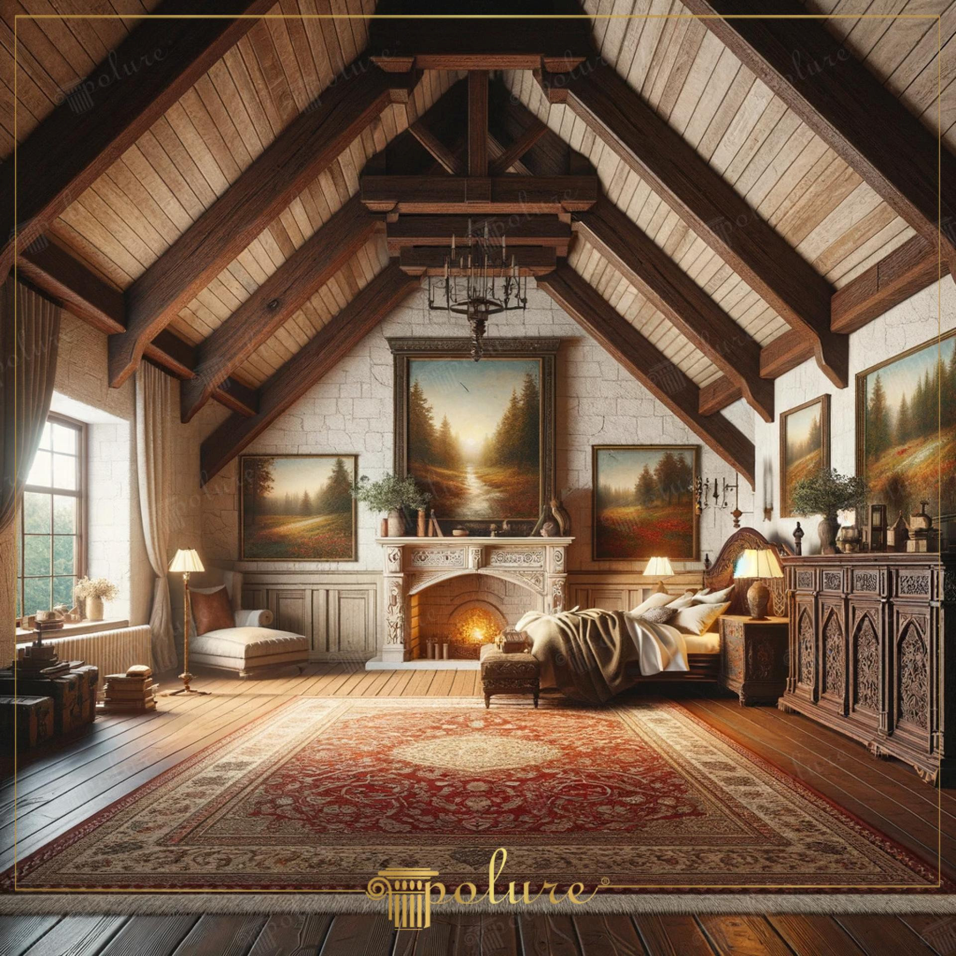 Indoor - Rustic - Bedroom - 2024
