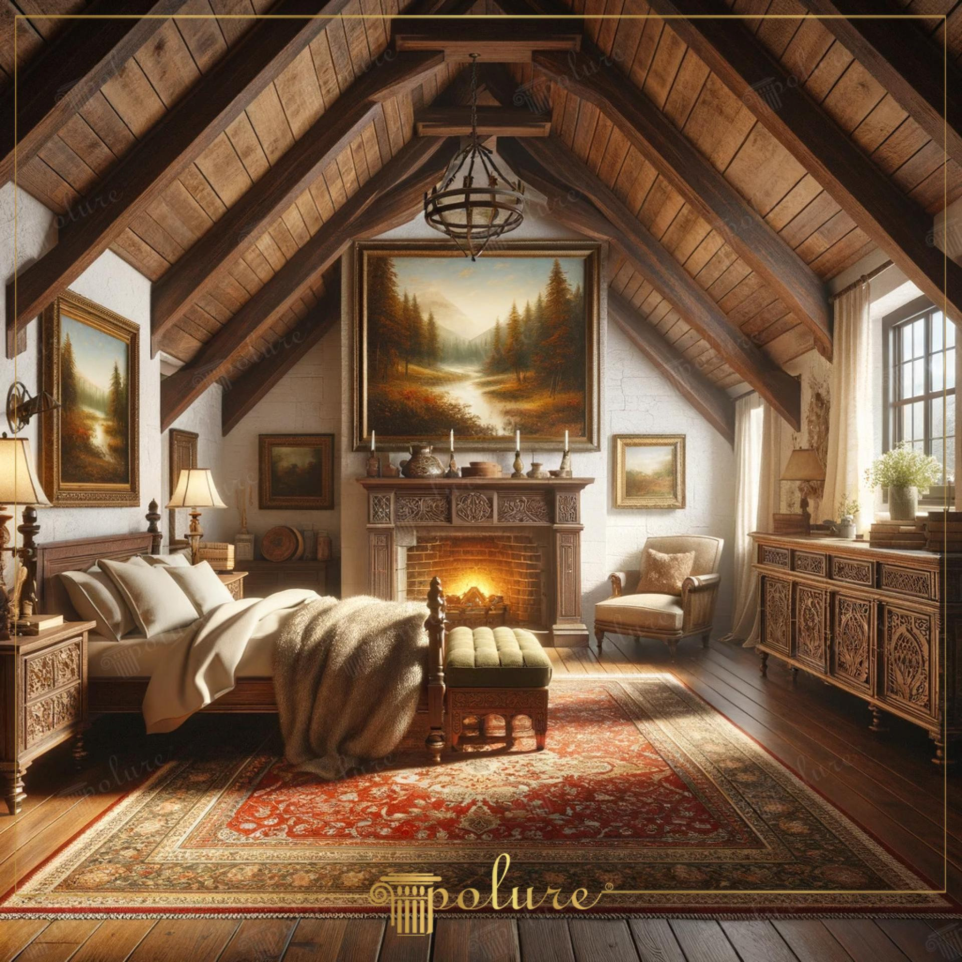 Indoor - Rustic - Bedroom - 2024