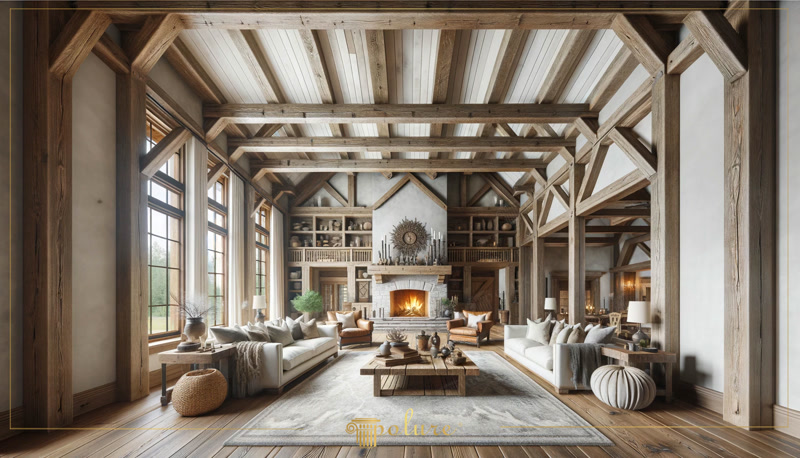 Front View Photo of Timber Frame Chalet Room