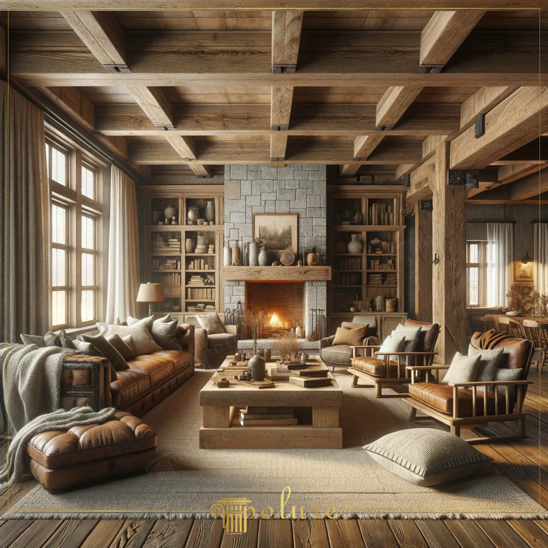 Front View Photo of Rustic Library Lounge