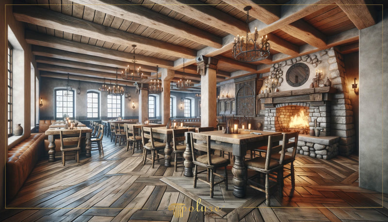 Oblique View Photo of Mountain Resort Restaurant