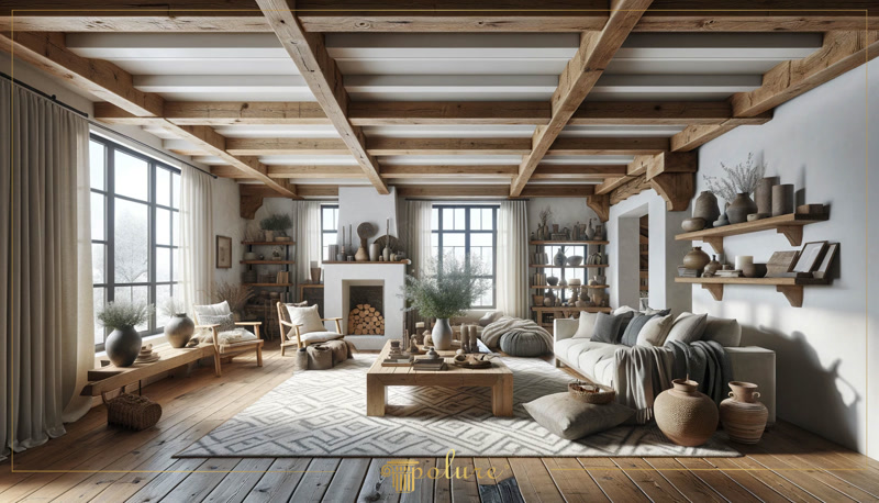 Front View Photo of Modern Rustic Chalet Lounge