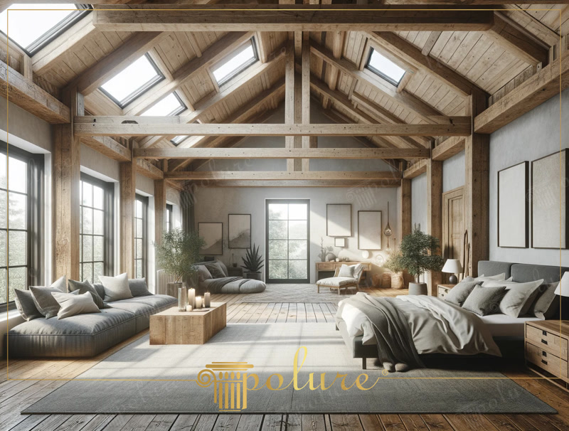 Front View Photo of Vaulted Attic Chalet Suite