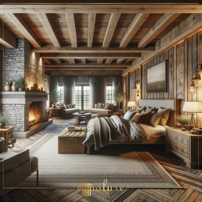 Oblique Photo of Alpine Chalet Master Suite