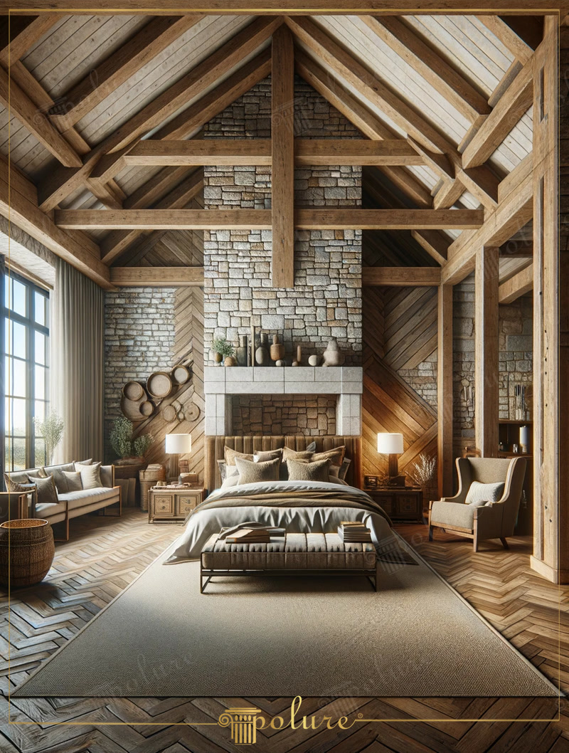 Front View Photo of Cathedral Ceiling Chalet Suite