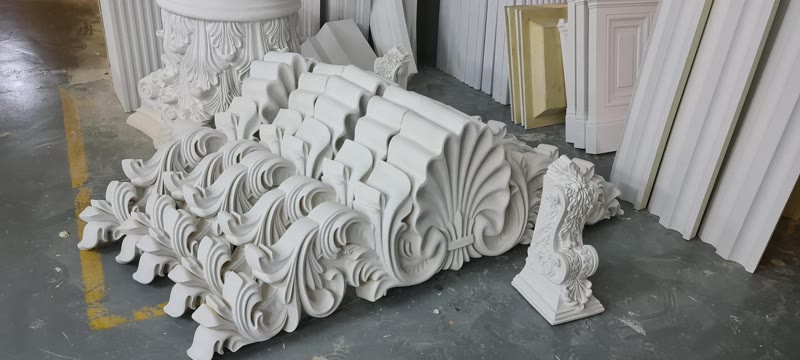Polyurethane Architectural Mouldings on Factory Floor
