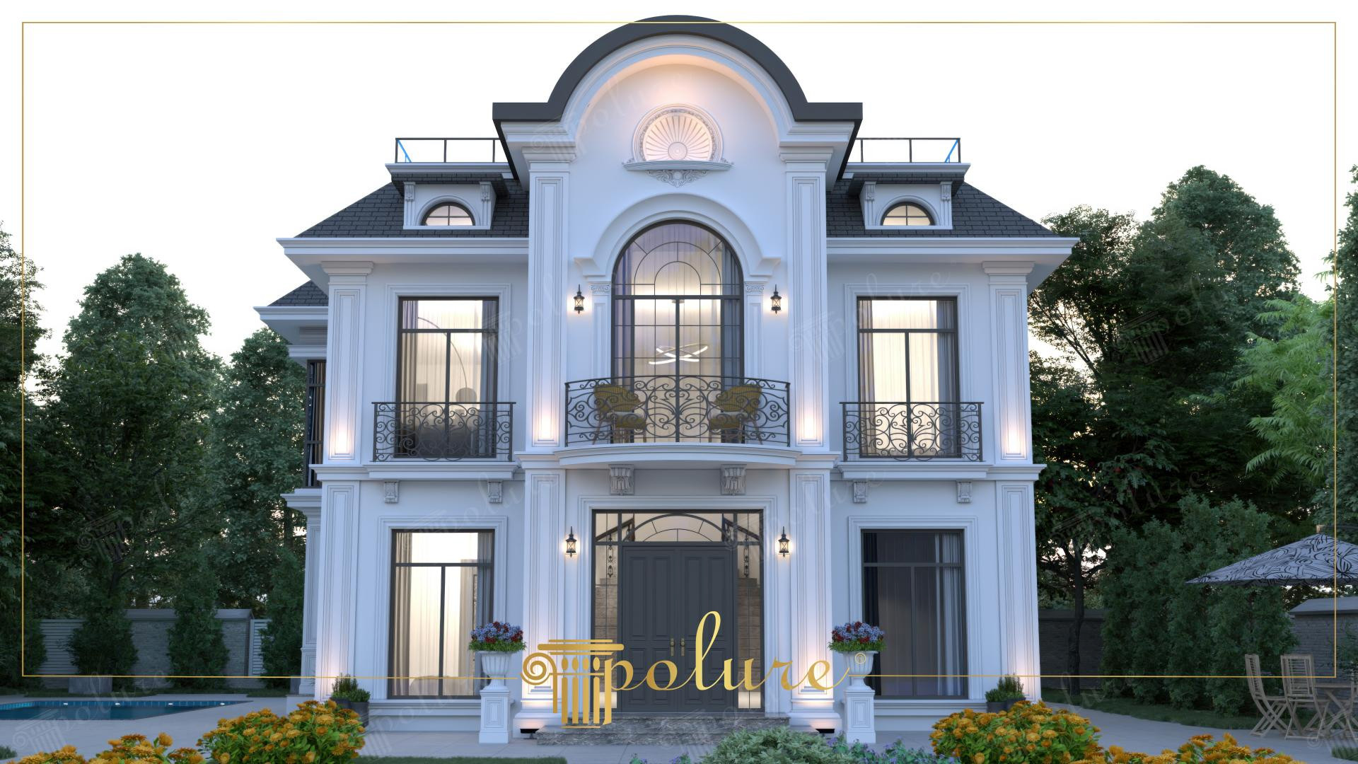 Facade - Neoclassical - Villa - 2000