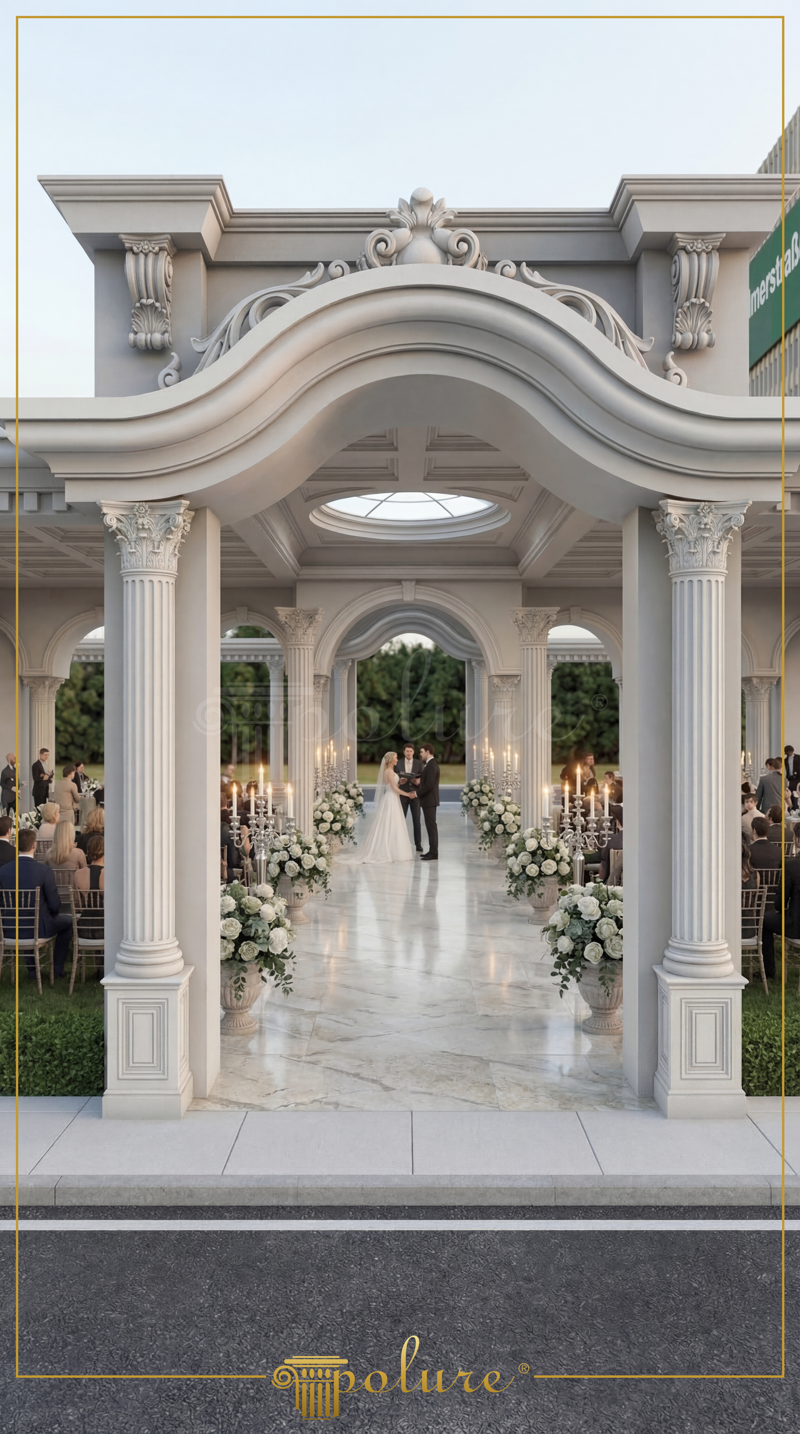 Perspective Photo of Wedding Gazebo Pavilion with Skylight