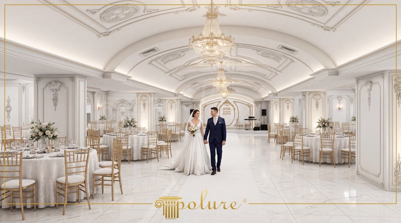 Perspective Aisle Photo of Star Düğün Salonu Vaulted Ballroom