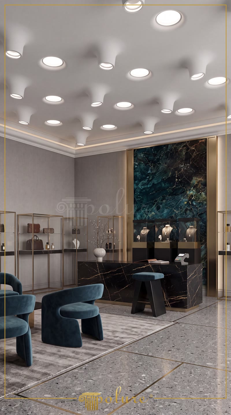 Polyurethane Recessed Lighting Profiles for Boutique Showrooms