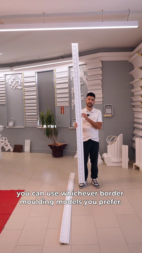 Vertical profile is held upright to show its straight structure