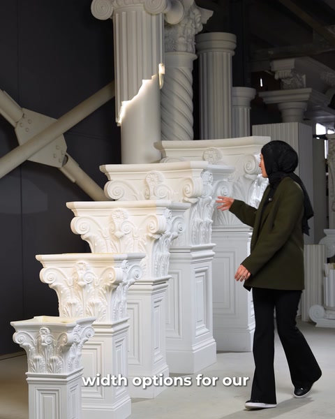 Architectural Elegance in Every Scale: Polure Column Capitals