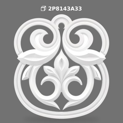 Symmetrical Polyurethane Decoupe Wall Panel Decor