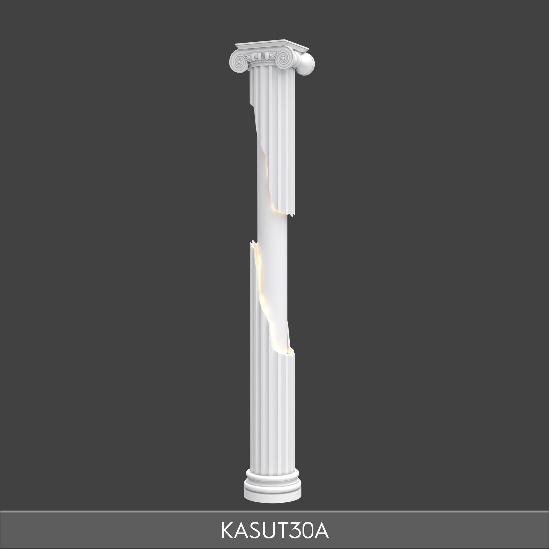 Polyurethane Decorative Column with Integrated LED Lighting