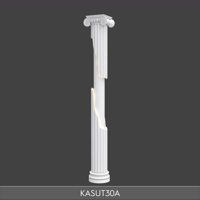Polyurethane Decorative Column with Integrated LED Lighting