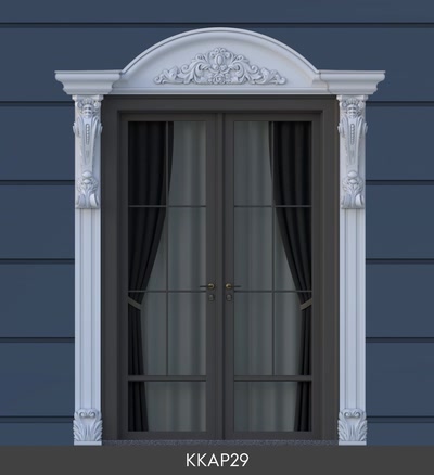 Polyurethane Classical Entrance Portal and Door Surround Set