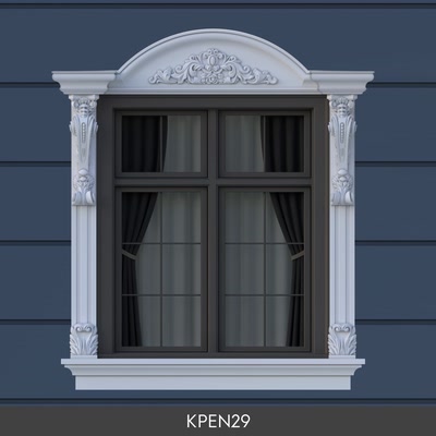 Polyurethane Classical Window Surround and Pediment Set
