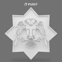 Poliüretan Double Headed Eagle Relief Wall Panel