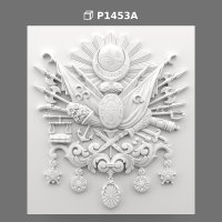 Polyurethane Ottoman Coat of Arms Wall Relief Panel
