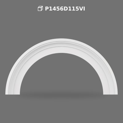 Polyurethane Curved Archway Moulding for Doors and Windows