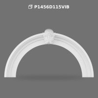 Poliüretan Decorative Curved Archway with Central Keystone