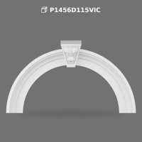 Polyurethane Curved Arch and Keystone Frame Decoration