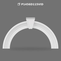 Poliüretan Round Archway Moulding with Keystone