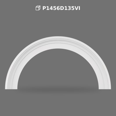Poliüretan Round Curved Arch Frame Decoration Model