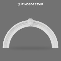 Poliüretan Decorative Round Arch Frame with Keystone