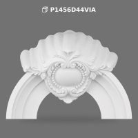 Polyurethane Decorative Curved Arch Pediment Model