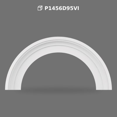 Poliüretan Semi Circular Arch Moldings for Doors and Windows