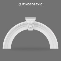 Polyurethane Curved Arch with Ornate Keystone Model